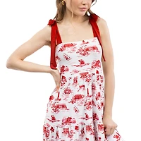 Women's Smith & Quinn  Crimson Alabama Tide Tied Shoulder Tiered Maxi Dress