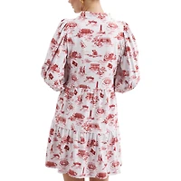 Robe Tory blanche/cramoisie pour femme de la collection Tailgate l'Alabama Crimson Tide Smith & Quinn