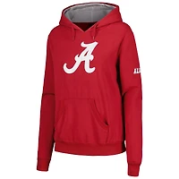 Women's Stadium Athletic Crimson Alabama Tide Big Logo Pullover Hoodie