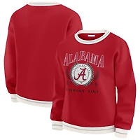 Women's WEAR by Erin Andrews Crimson Alabama Tide Seal Sweatshirt