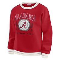Women's WEAR by Erin Andrews Crimson Alabama Tide Seal Sweatshirt