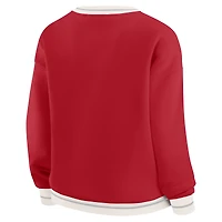 Women's WEAR by Erin Andrews Crimson Alabama Tide Seal Sweatshirt