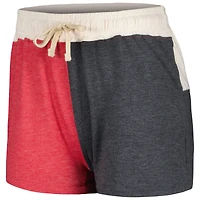 Wes & Willy Cream Alabama Crimson Tide T-shirt et short à manches longues col en V pour femme