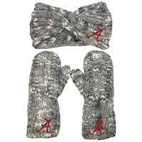 Women's ZooZatz Alabama Crimson Tide Logo Marled Headband and Mitten Set