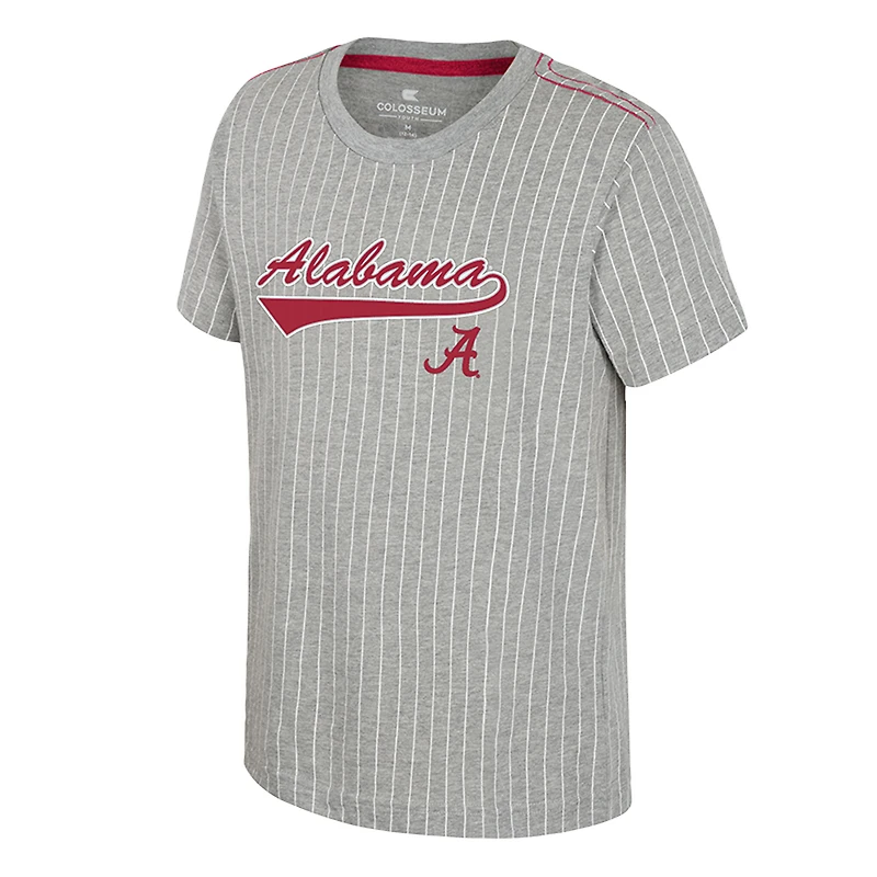 T-shirt de baseball Airball gris chiné du Colisée pour jeunes l'Alabama Crimson Tide