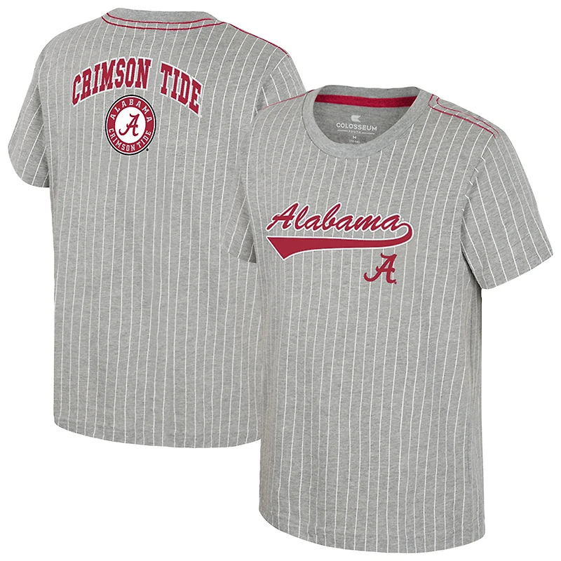 T-shirt de baseball Airball gris chiné du Colisée pour jeunes l'Alabama Crimson Tide