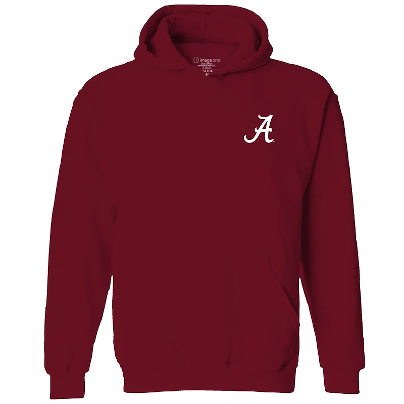 Youth  Cardinal Alabama Crimson Tide Classic Holiday Sweater Hoodie