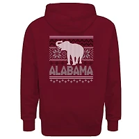 Youth  Cardinal Alabama Crimson Tide Classic Holiday Sweater Hoodie