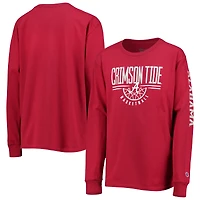 Youth Champion Crimson Alabama Tide Basketball Long Sleeve T-Shirt