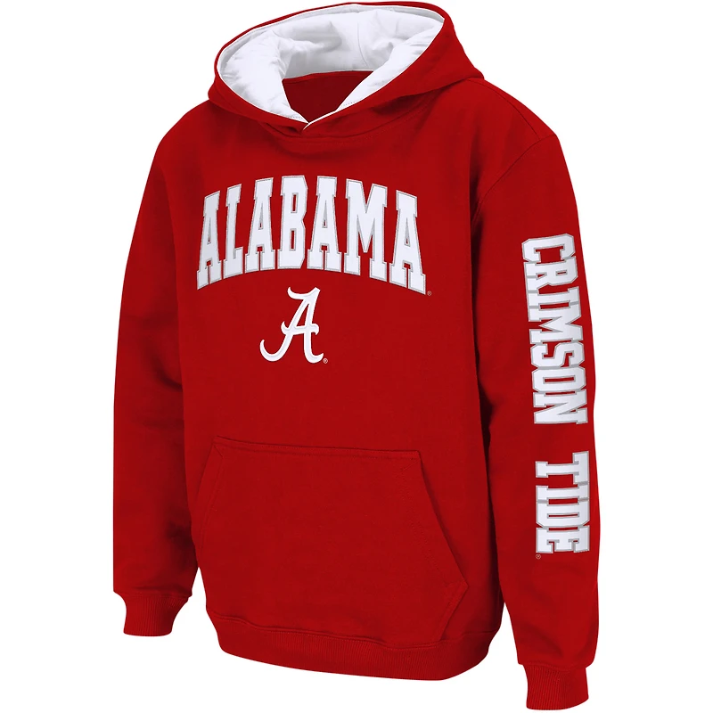 Sweat à capuche Colosseum Crimson Alabama Tide 2-Hit Team pour jeune