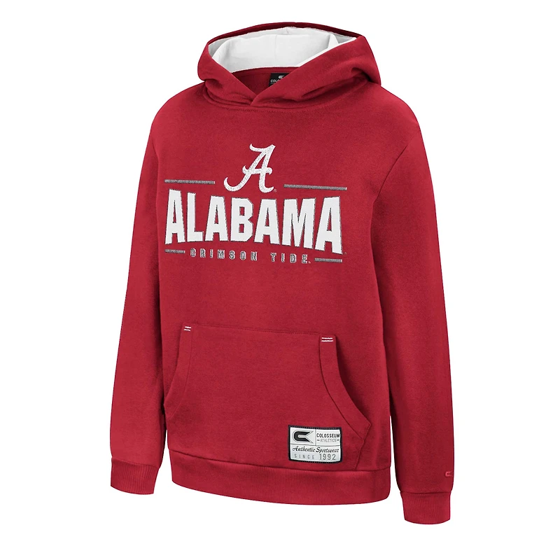 Youth Colosseum Crimson Alabama Tide Lead Guitarists Pullover Hoodie