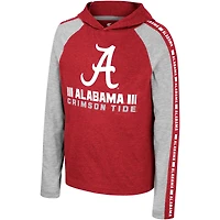 Youth Colosseum Crimson Alabama Tide Ned Raglan Long Sleeve Hooded T-Shirt