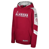 Sweat à capuche pour jeunes Colosseum Crimson/Alabama Crimson Tide OHT Appréciation militaire Hummer