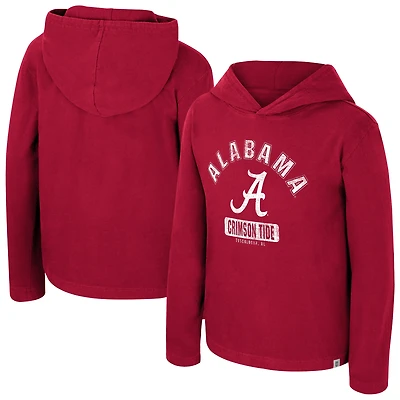Sweat à capuche délavé Youth Colosseum Crimson Alabama Tide Simoleans