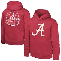 Sweat à capuche en polaire pour jeunes Crimson Alabama Tide Team Banner