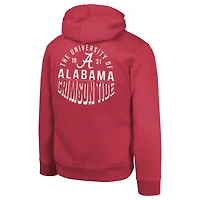Sweat à capuche en polaire pour jeunes Crimson Alabama Tide Team Banner