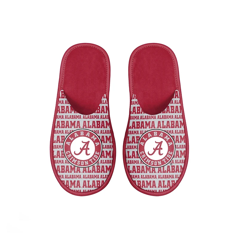 Chaussons FOCO Alabama Crimson Tide Scuff Wordmark pour jeune
