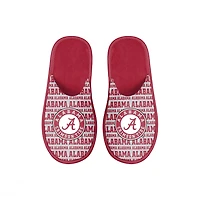 Chaussons FOCO Alabama Crimson Tide Scuff Wordmark pour jeune