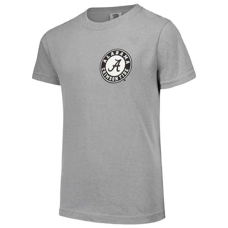 T-shirt blanc pour jeunes, couleurs de confort hyperlocal, Alabama Crimson Tide