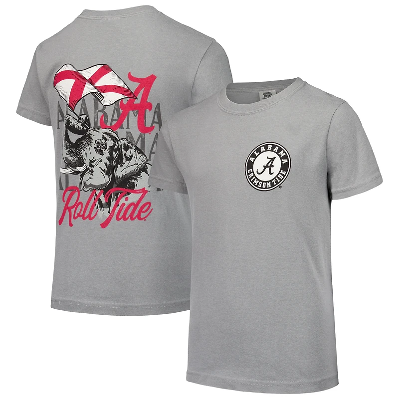 T-shirt blanc pour jeunes, couleurs de confort hyperlocal, Alabama Crimson Tide