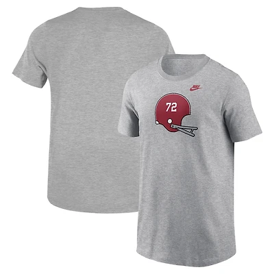 T-shirt pour casque Nike Alabama Crimson Tide jeune, gris chiné