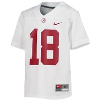 Youth Nike #18 White Alabama Crimson Tide Untouchable Football Team Jersey