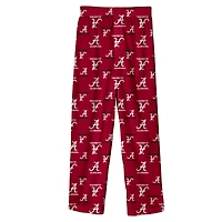 Youth Outerstuff Crimson Alabama Tide All-Over Team Logo Pants