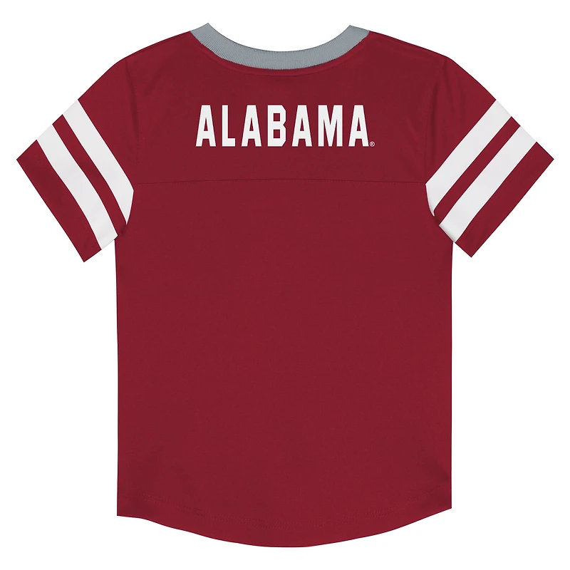 Youth Outerstuff Crimson Alabama Tide Red Zone Two-Piece V-Neck Top and Pants Set