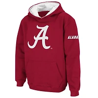Youth Stadium Athletic Crimson Alabama Tide Big Logo Sweat à capuche
