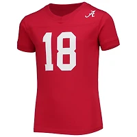 Ensemble de nuit T-shirt et pantalon football Wes & Willy Crimson Alabama Tide pour jeunes