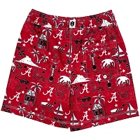Maillot de bain pour jeunes Wes & Willy Crimson Alabama Tide Luau