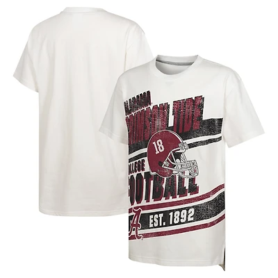 T-shirt surdimensionné blanc pour jeunes de l'Alabama Crimson Tide Let's Get Loud