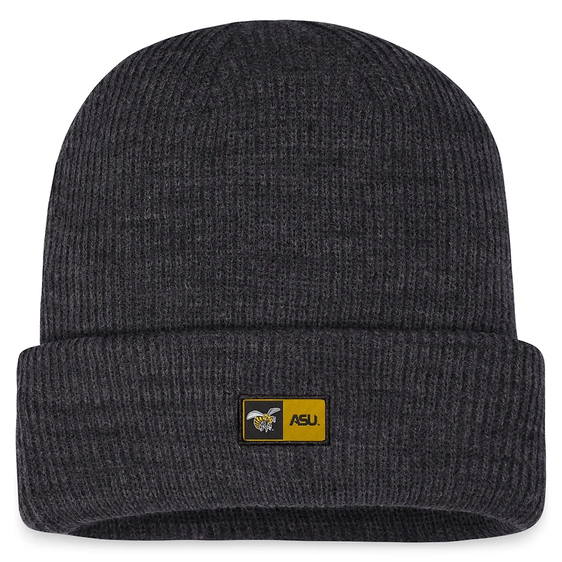 Bonnet en tricot transparent à revers pour hommes Top of the World Charcoal Alabama State Hornets