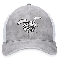 Casquette réglable Top of the World gris/blanc Alabama State Hornets Slate Trucker pour hommes