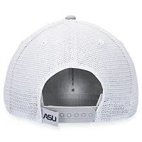 Men's Top of the World Gray/White Alabama State Hornets Slate Trucker Adjustable Hat
