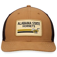 Men's Top of the World Khaki Alabama State Hornets Strive Trucker Adjustable Hat