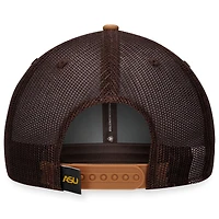 Men's Top of the World Khaki Alabama State Hornets Strive Trucker Adjustable Hat