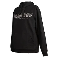 Men's FISLL  Black Albany State Golden Rams Puff Print Sliced Pullover Hoodie