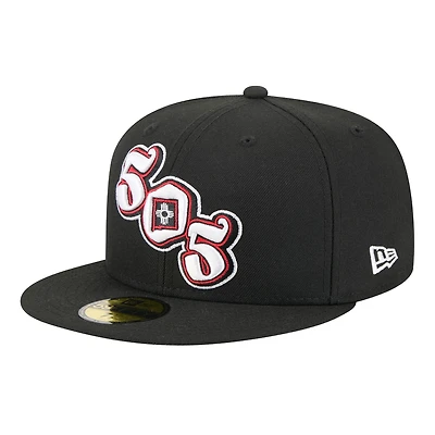 Men's New Era  Black Albuquerque Isotopes Theme Nights 59FIFTY Fitted Hat