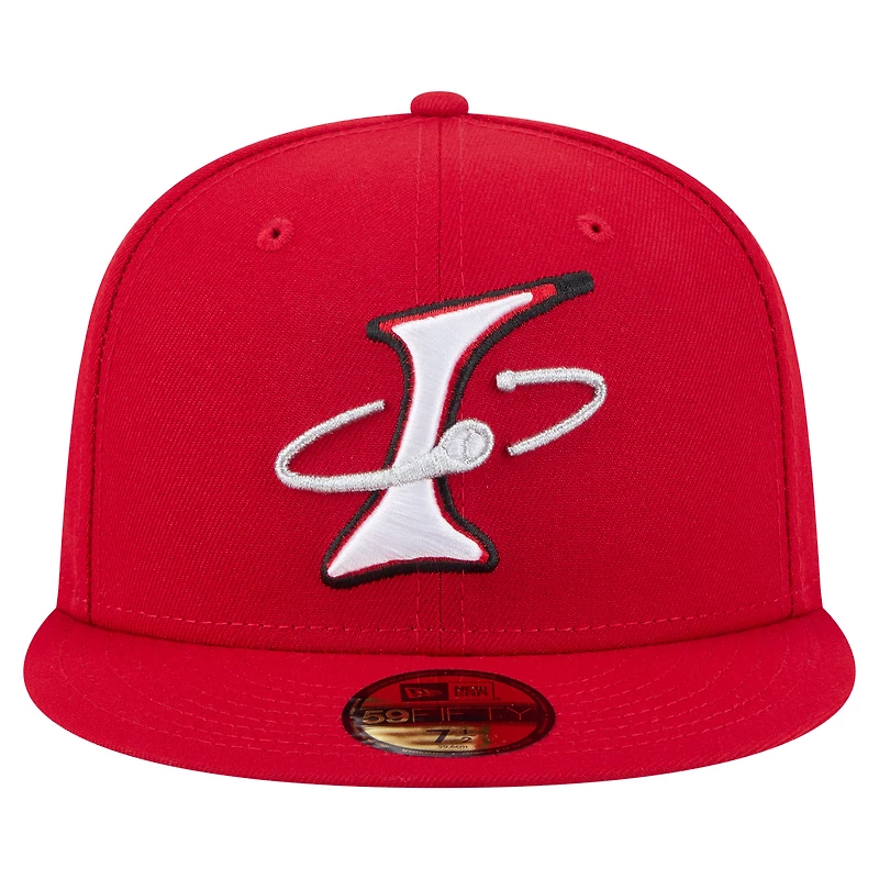 Casquette ajustée 59FIFTY rouge New Era Albuquerque Isotopes Authentic Collection pour homme