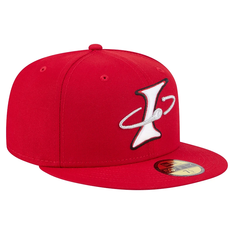 Casquette ajustée 59FIFTY rouge New Era Albuquerque Isotopes Authentic Collection pour homme