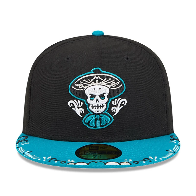 Casquette ajustée New Era 59FIFTY pour homme, noire et bleue, Albuquerque Isotopes 2026 Copa De La Diversion