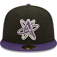 Men's New Era Black Albuquerque Isotopes Alternate Logo 2 Authentic Collection 59FIFTY Fitted Hat