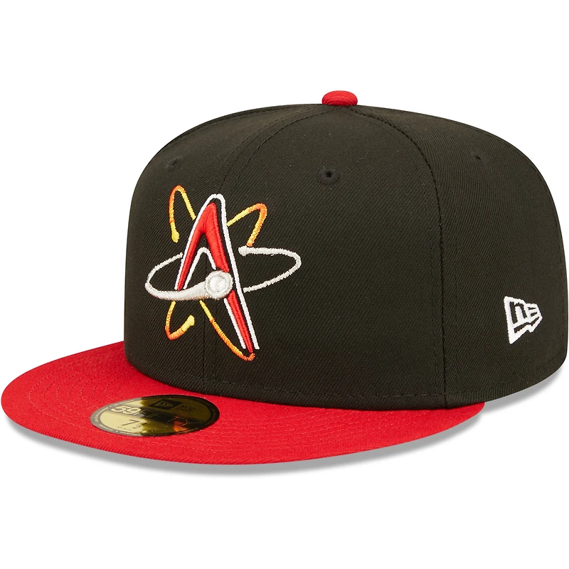 Casquette ajustée New Era 59FIFTY pour homme, logo domicile Albuquerque Isotopes noir, collection Authentic