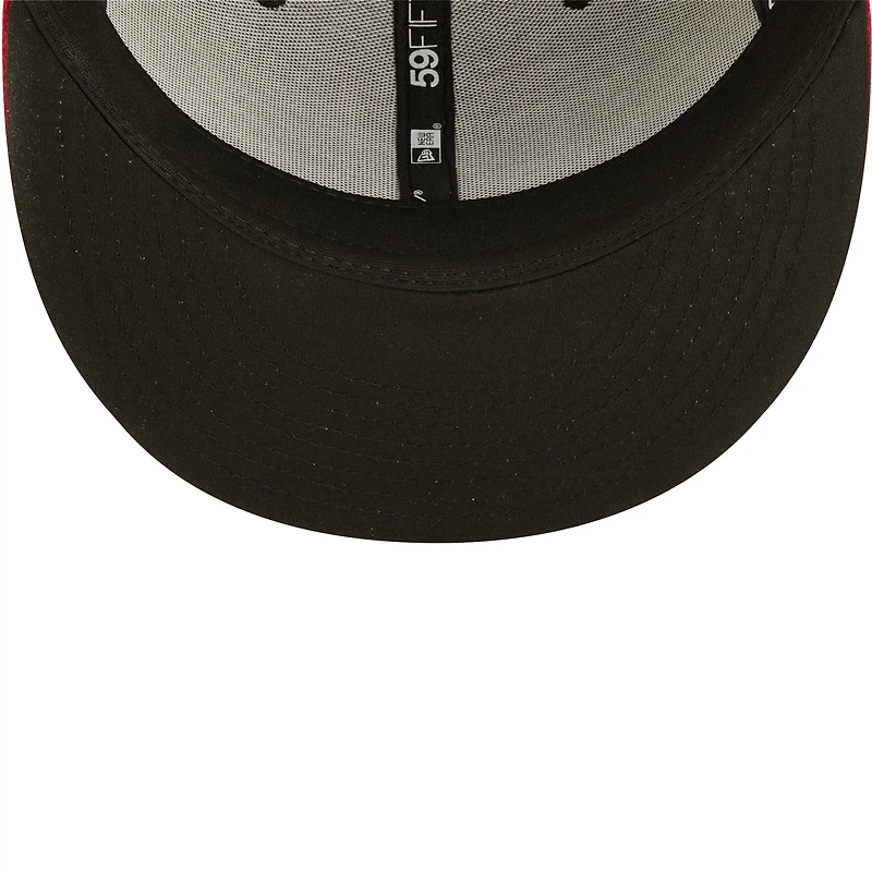 Casquette ajustée New Era 59FIFTY pour homme, logo domicile Albuquerque Isotopes noir, collection Authentic