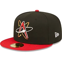 Men's New Era Black Albuquerque Isotopes Home Logo Authentic Collection 59FIFTY Fitted Hat