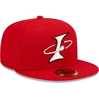 Men's New Era Red Albuquerque Isotopes Alternate Logo Authentic Collection 59FIFTY Fitted Hat