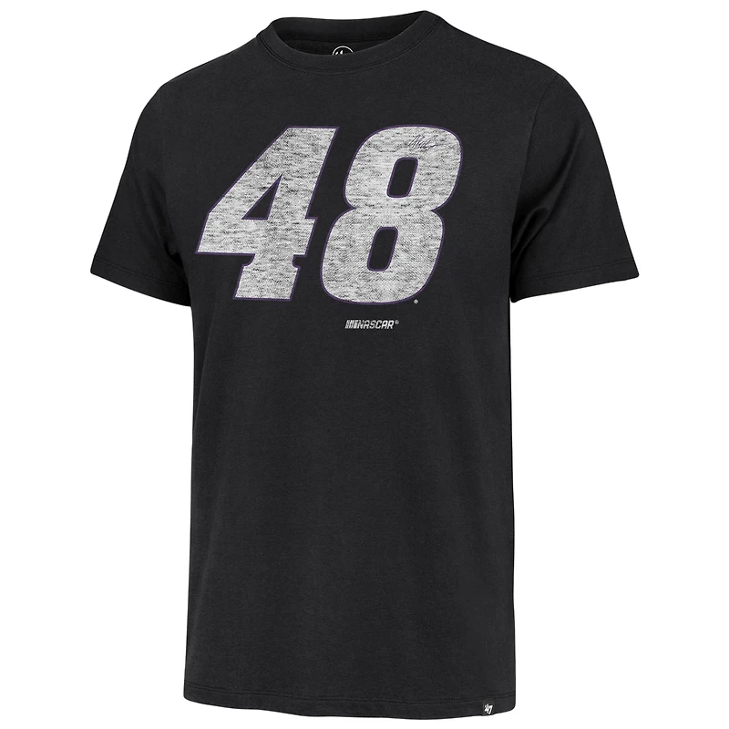 T-shirt noir pour hommes '47 Alex Bowman, numéro de pilote Franklin