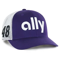 Casquette ajustable Alex Bowman Trucker violette '47 pour homme