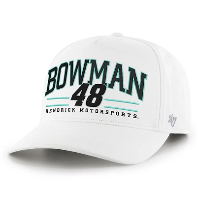 Casquette ajustable Alex Bowman Hitch blanche '47 pour homme